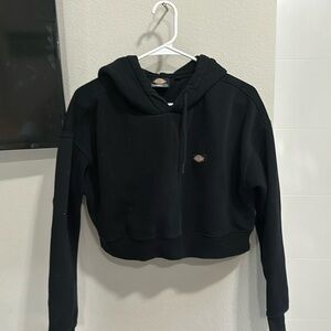 dickies cropped black hoodie